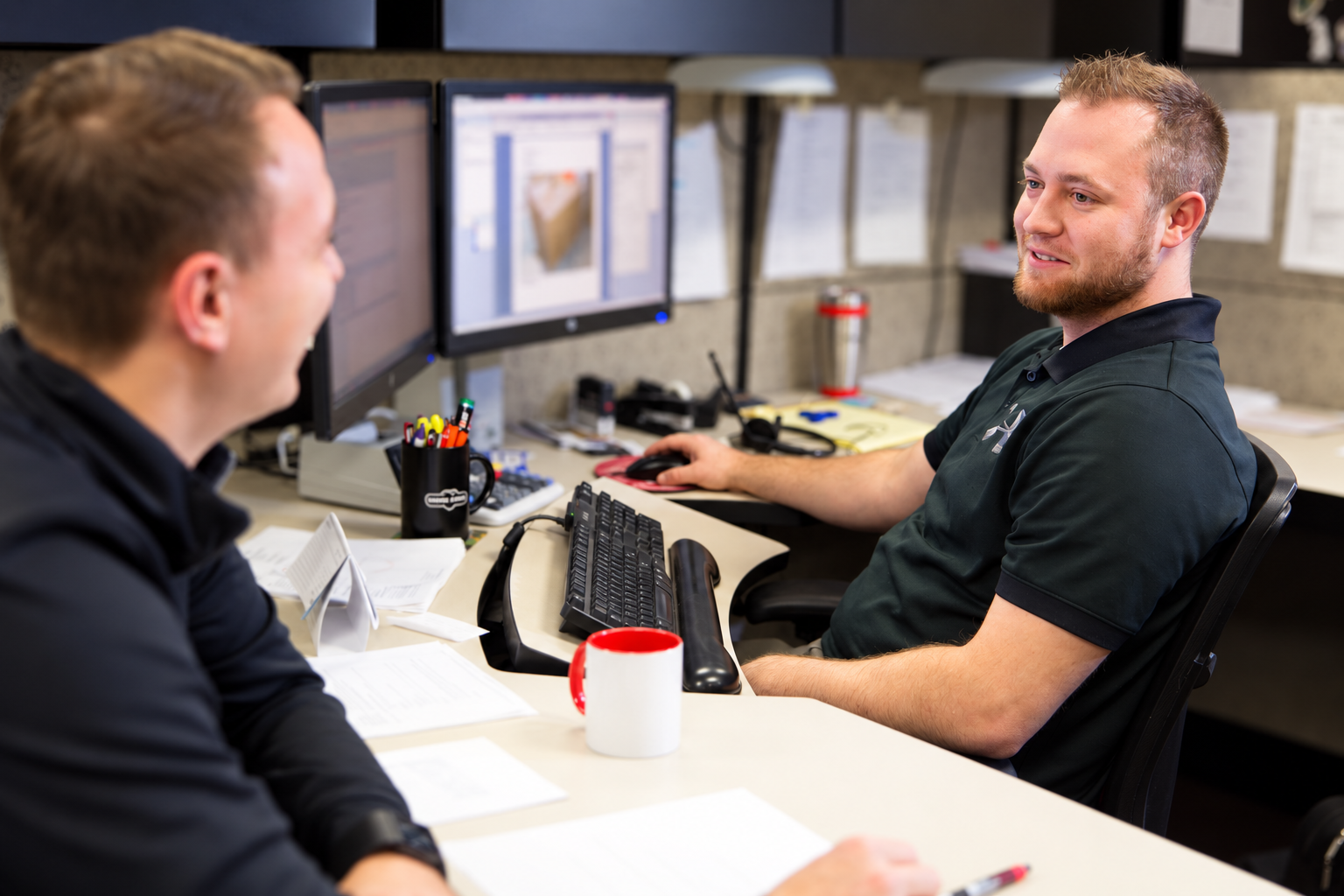 Licensed insurance professionals providing customer support at Badger Mutual